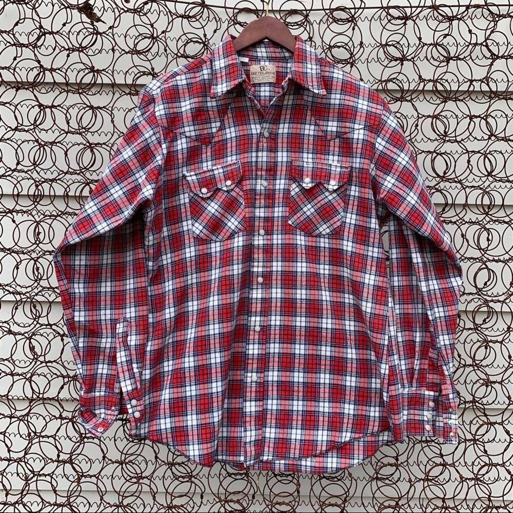 Vintage Dee Cee western pearl snap flannel shirt